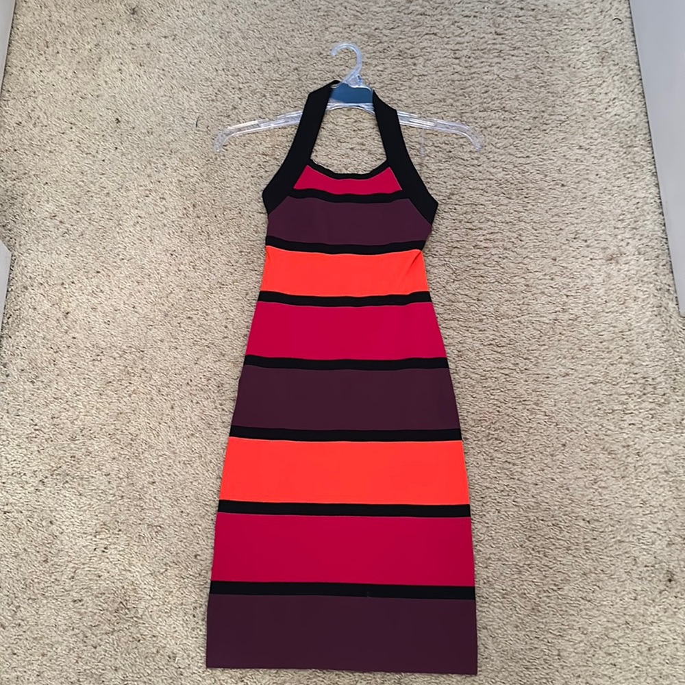 Express Multi Color bodicon Bandage Dress